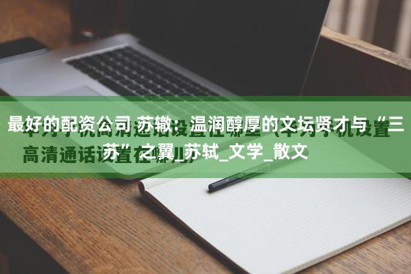 最好的配资公司 苏辙：温润醇厚的文坛贤才与 “三苏” 之翼_苏轼_文学_散文