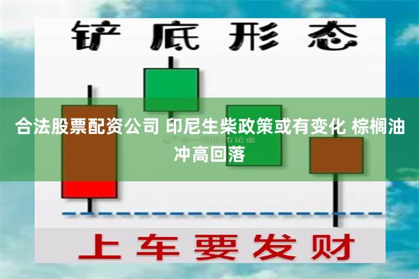 合法股票配资公司 印尼生柴政策或有变化 棕榈油冲高回落
